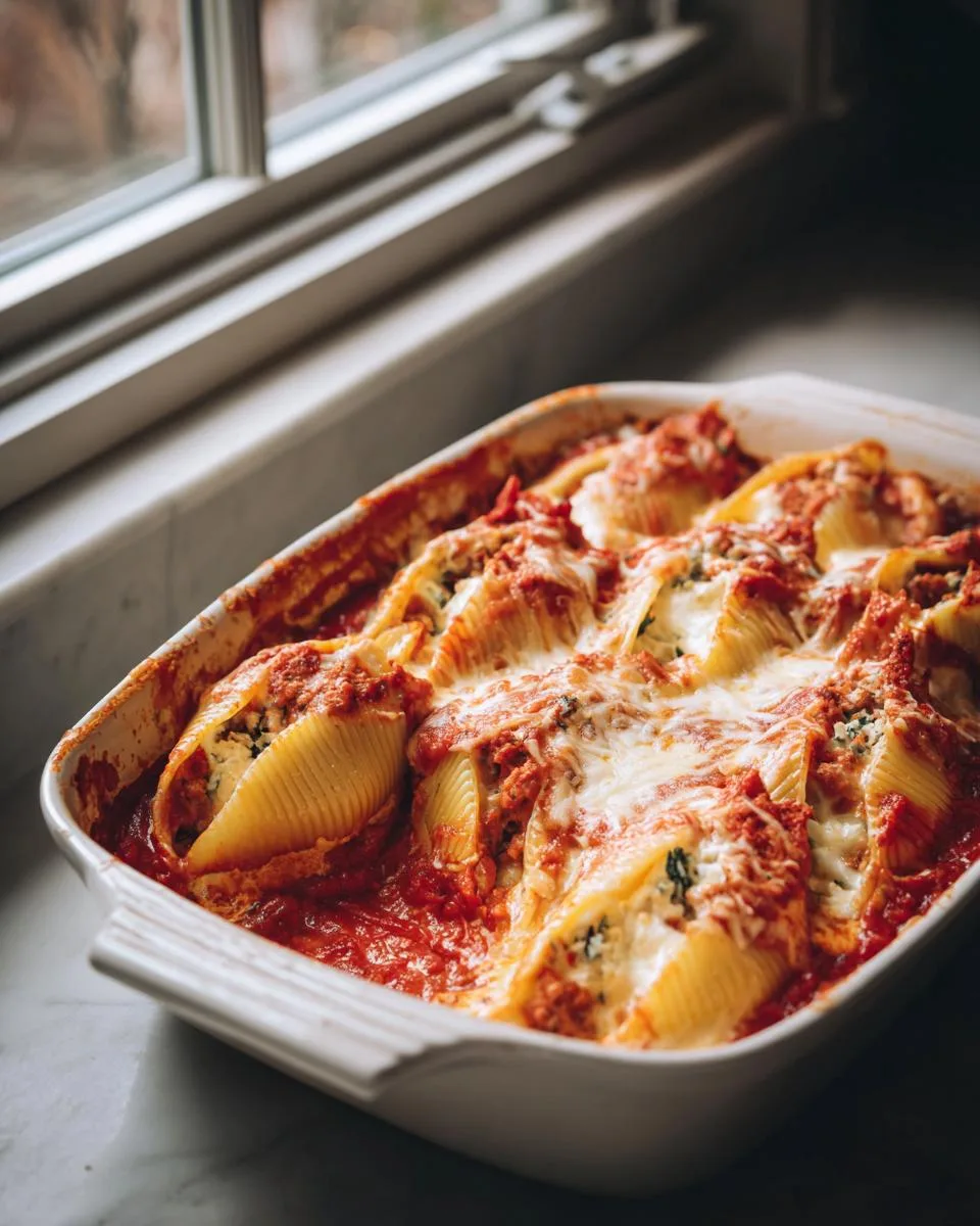 Beef Lasagna Stuffed Shells - detail 3