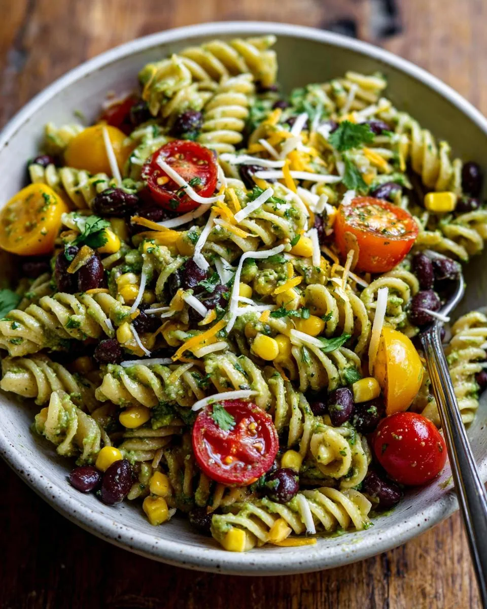 Black Bean Avocado Pasta Salad - detail 1