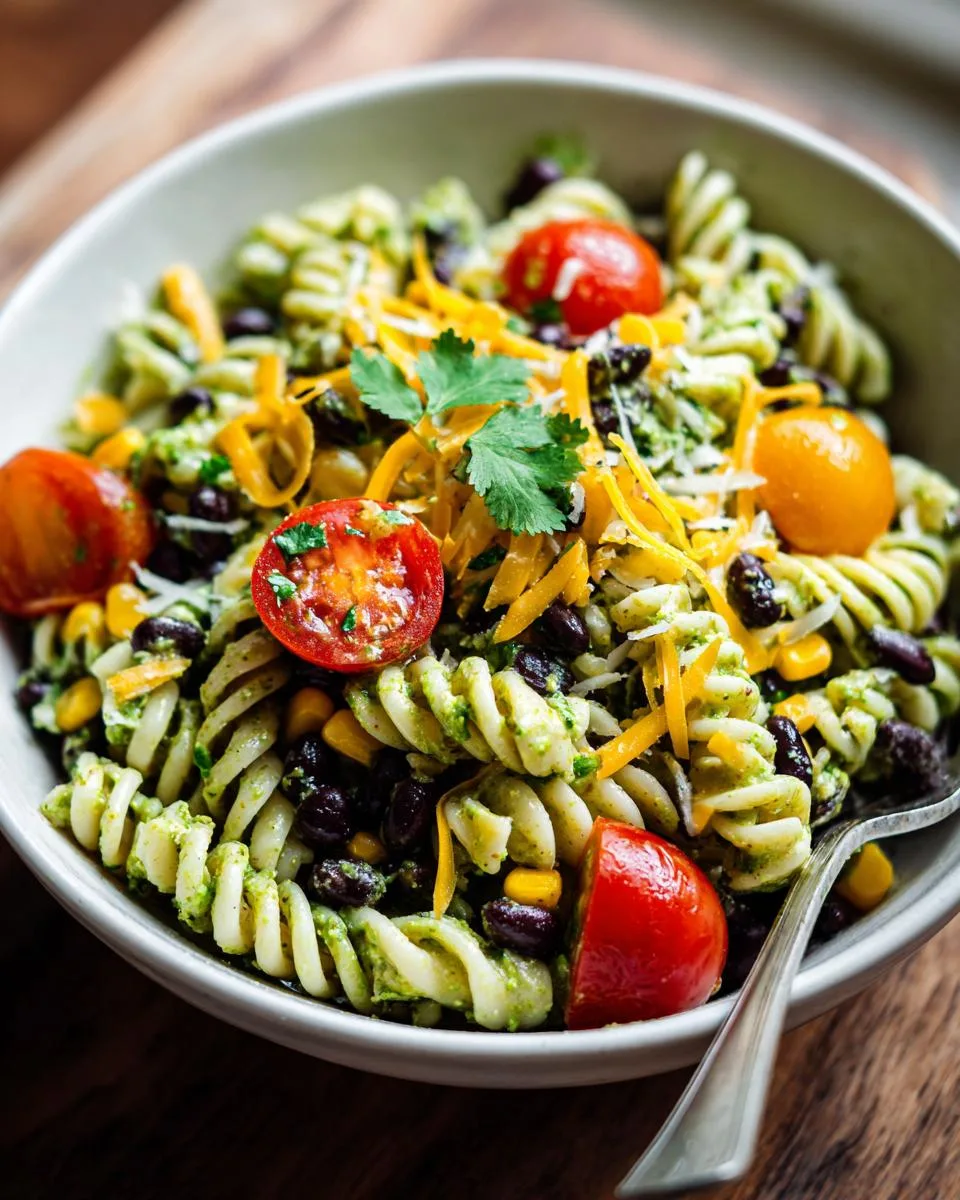 Black Bean Avocado Pasta Salad - detail 3