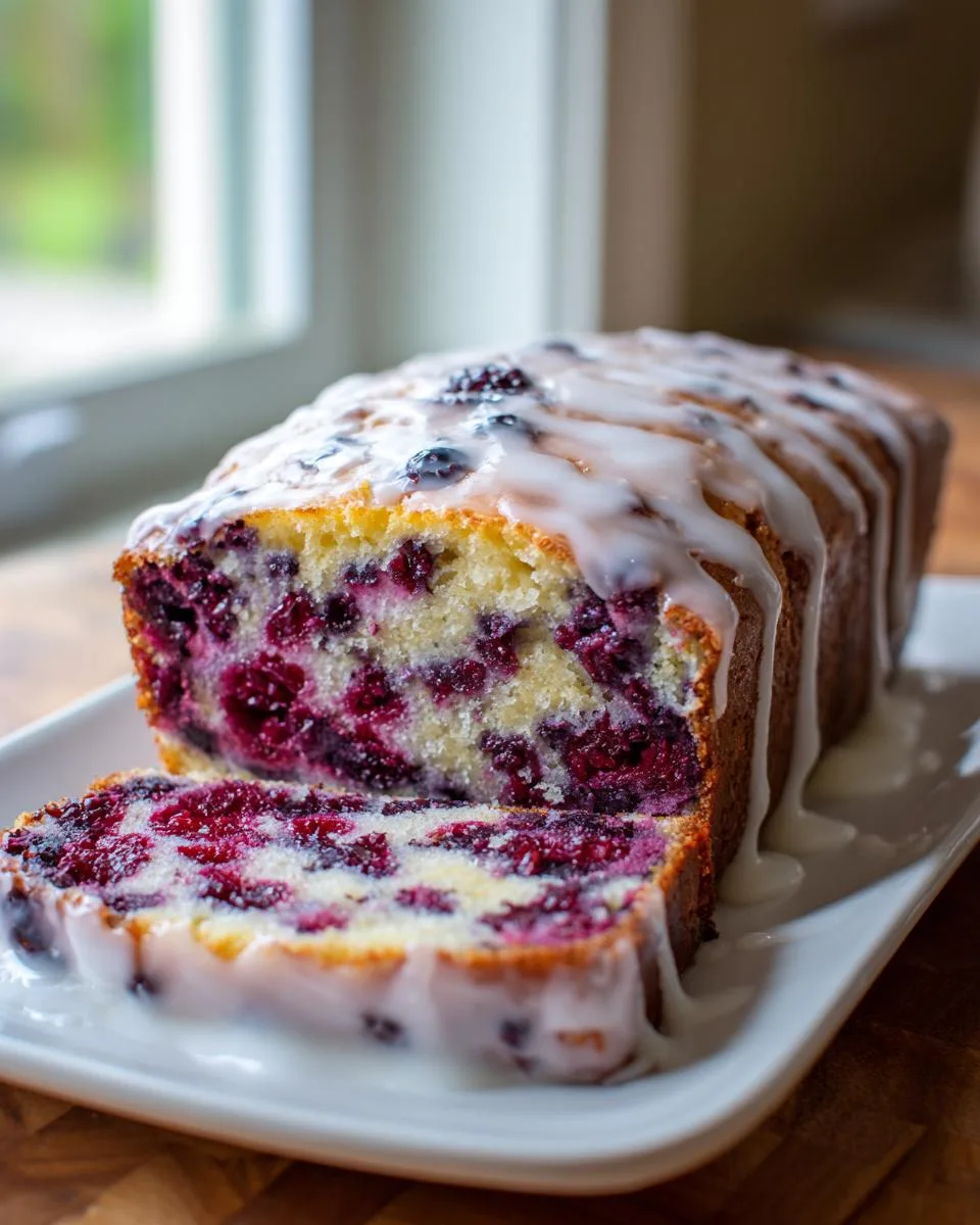 Black Raspberry Breakfast Loaf - detail 1