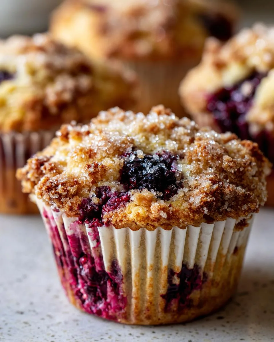 Black Raspberry Morning Muffins - detail 1