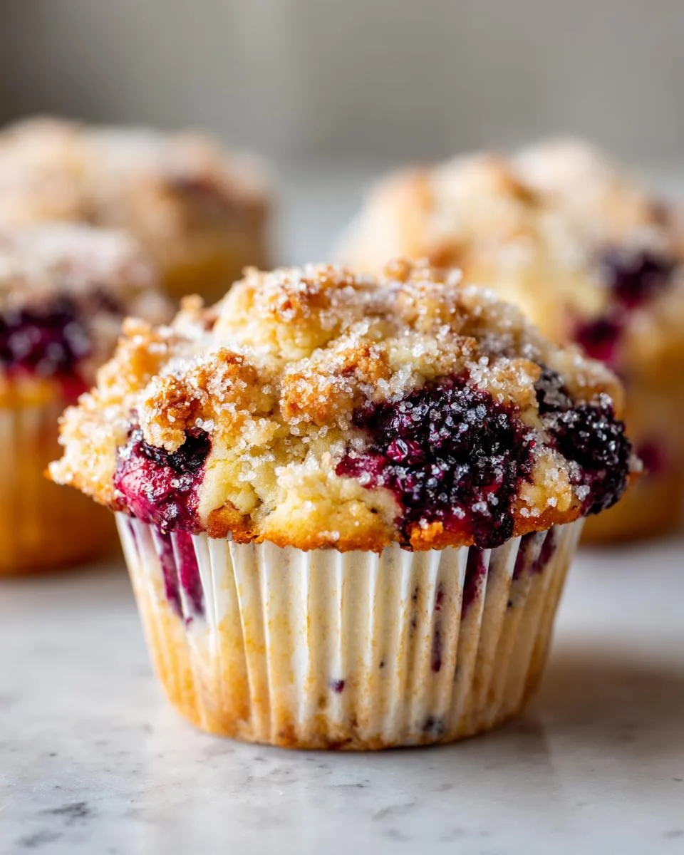 Black Raspberry Morning Muffins - detail 2