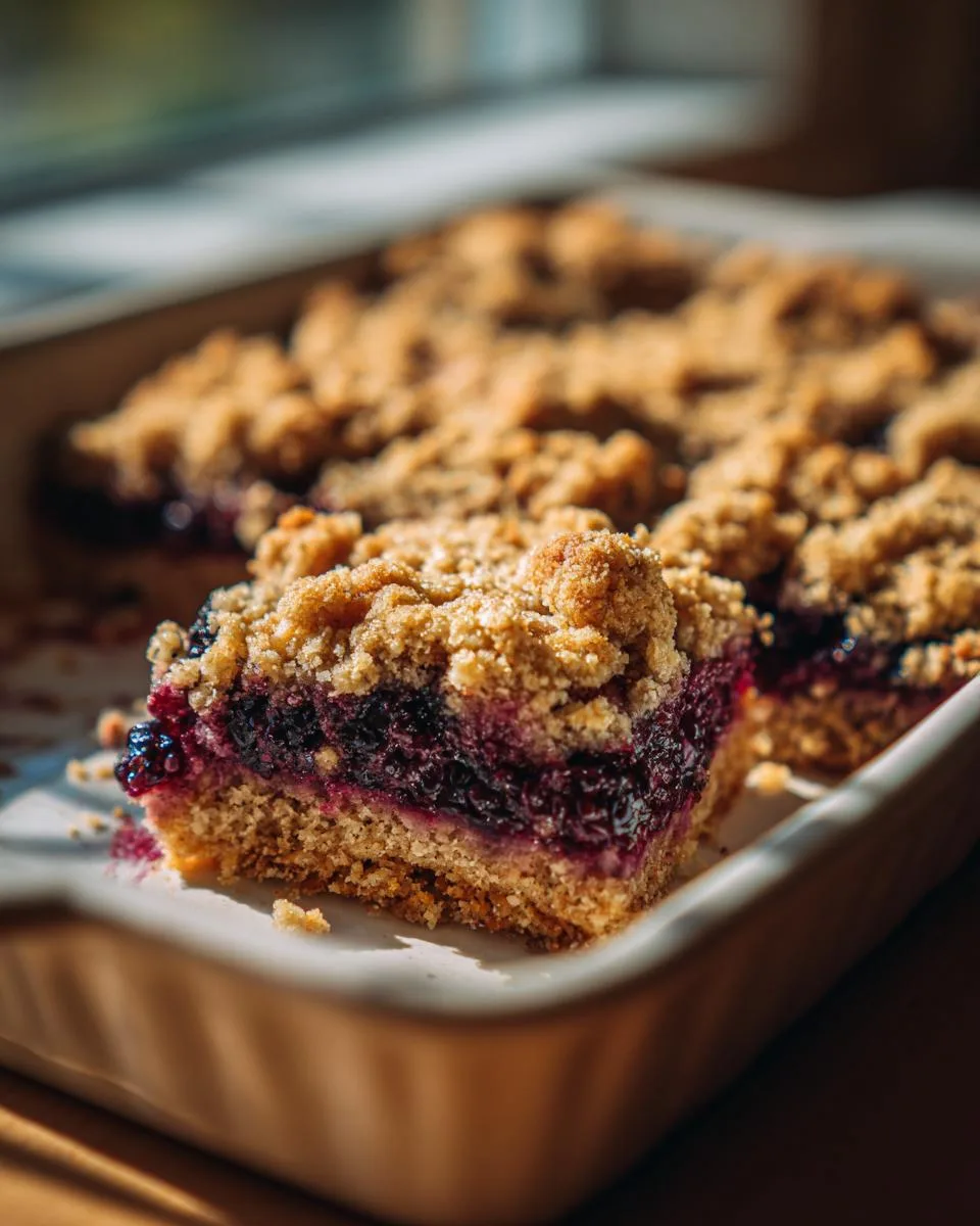 Black Raspberry Oat Bars - detail 1