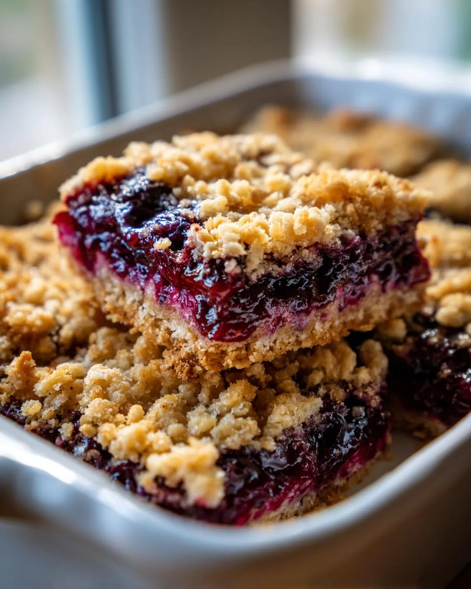 Black Raspberry Oat Bars - detail 2