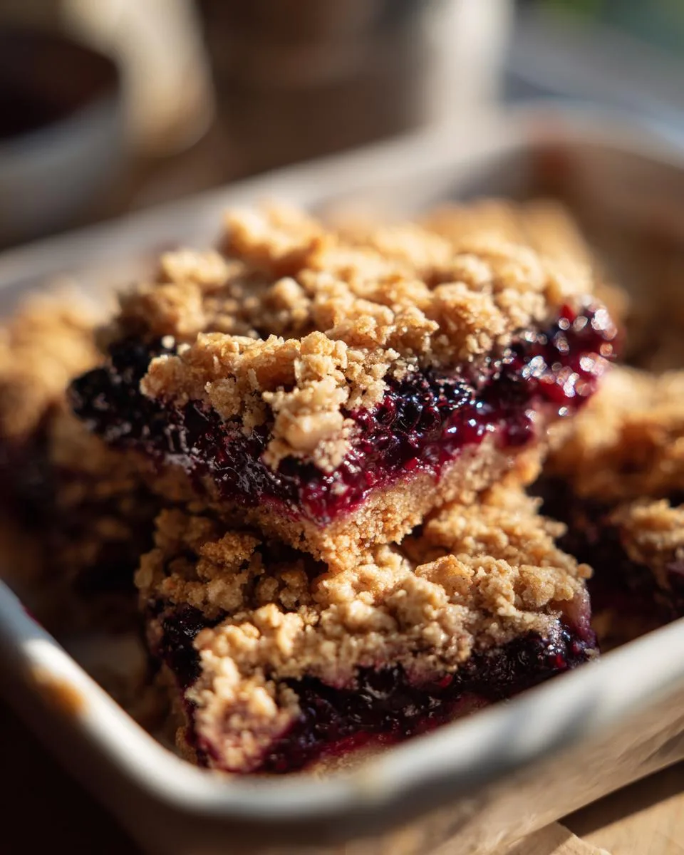 Black Raspberry Oat Bars - detail 3