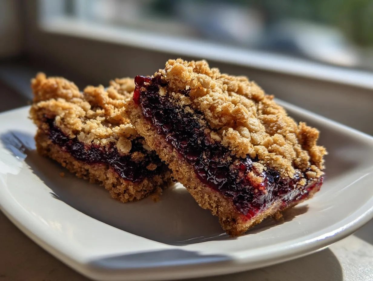 Irresistible Black Raspberry Oat Bars Recipe