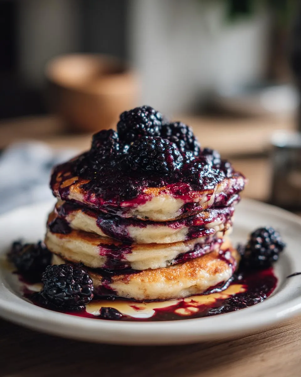 Black Raspberry Pancakes - detail 1
