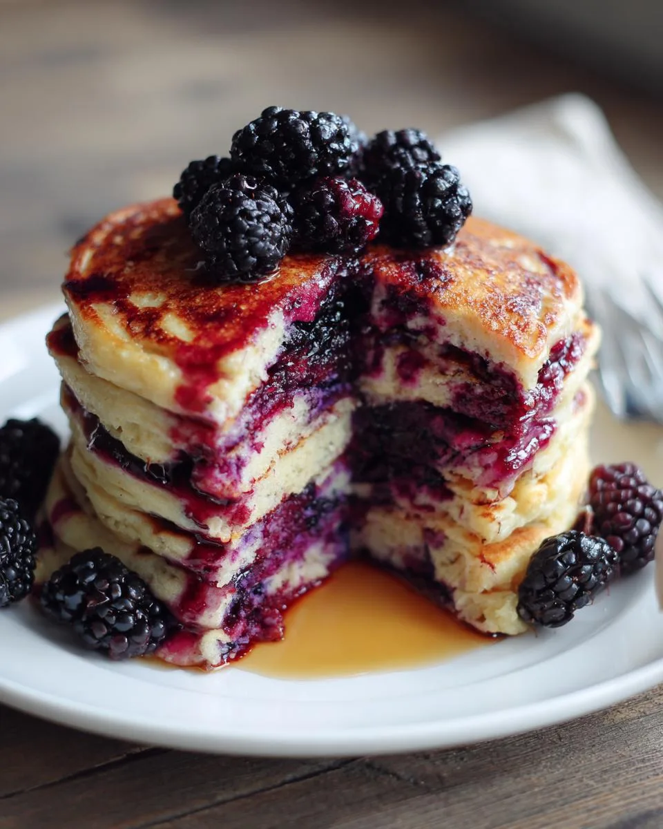 Black Raspberry Pancakes - detail 2