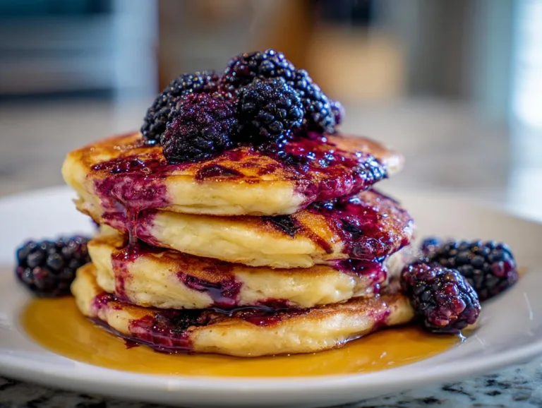 Black Raspberry Pancakes