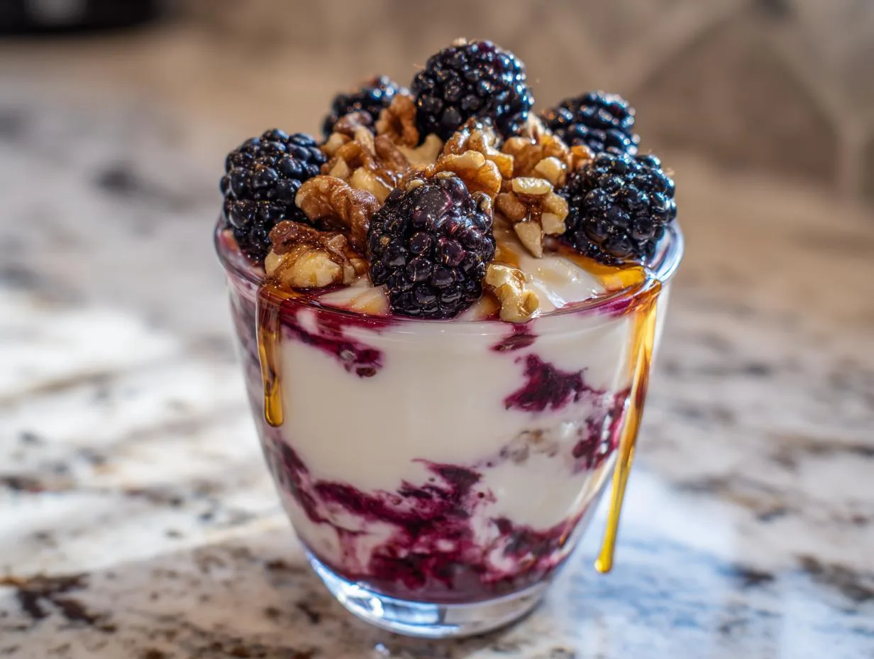 Black Raspberry Yogurt Parfait Cups You’ll Crave