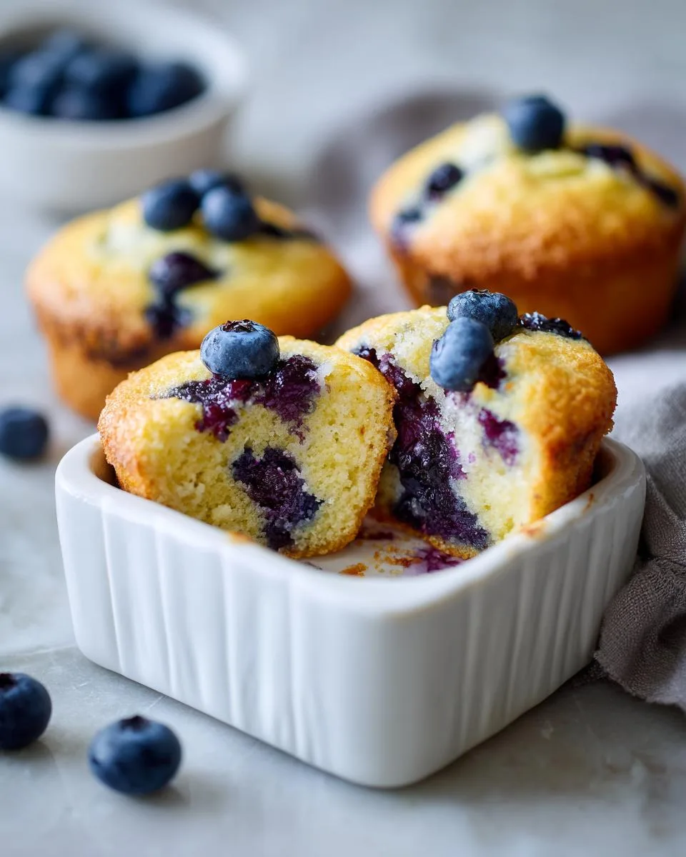 Blueberry Cottage Cheese Muffins - detail 1