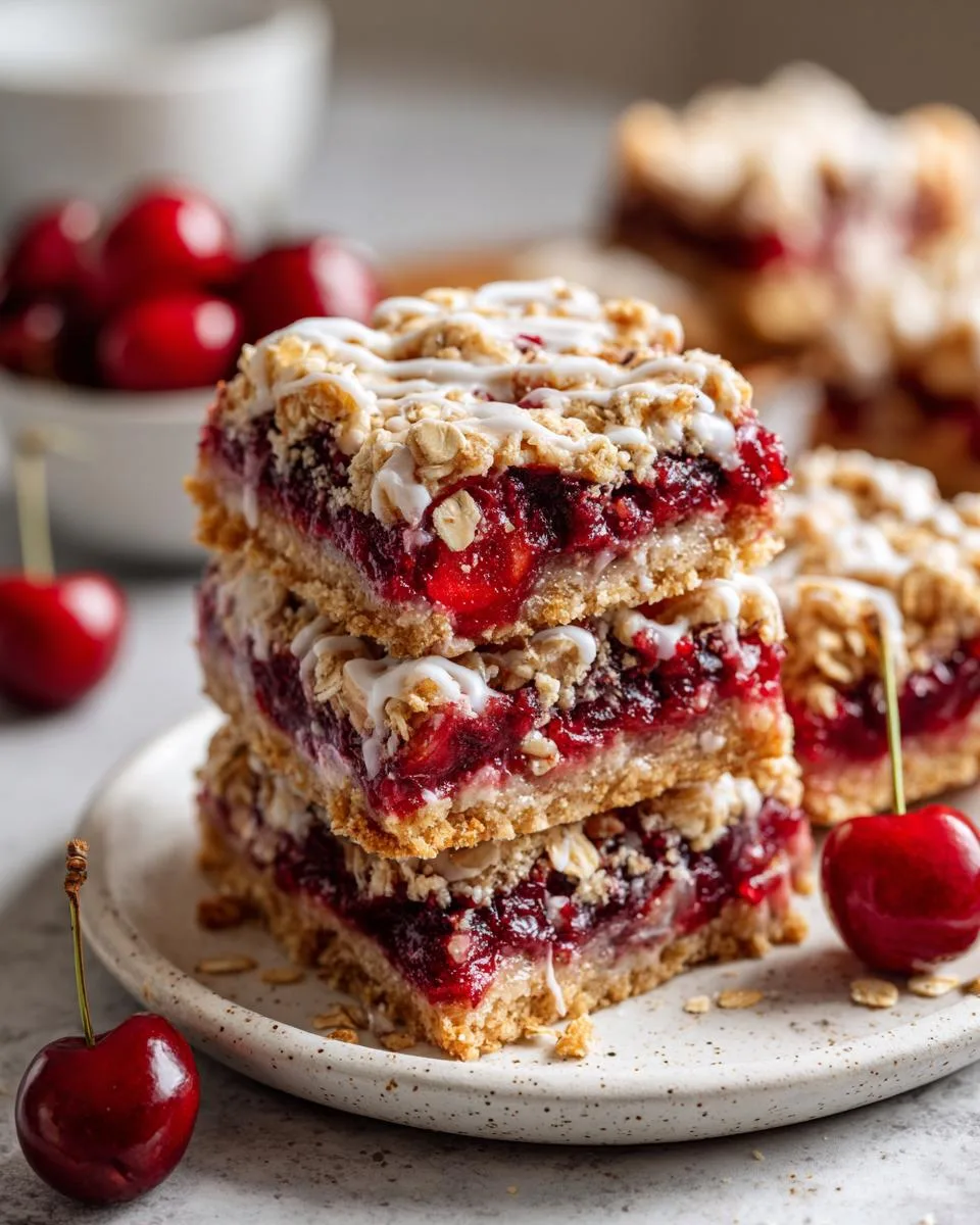 Cherry Crumble Pie Bars - detail 2