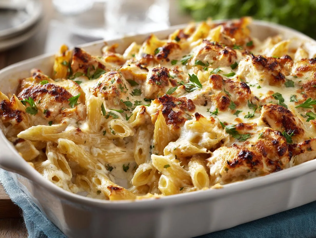Creamy Chicken Alfredo Bake Your Family Will Crave