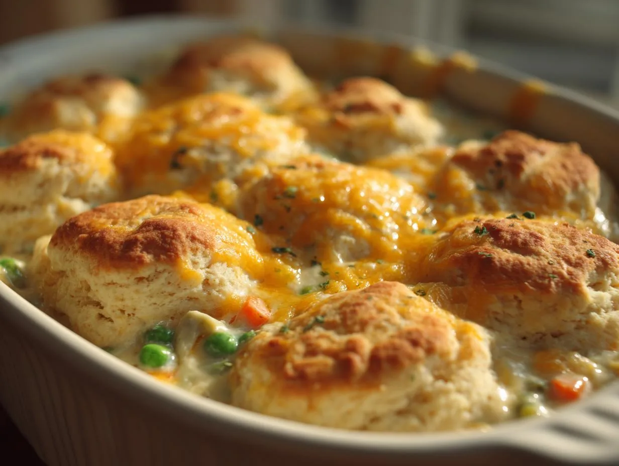 Irresistible Chicken Biscuit Casserole in Just 15 Minutes
