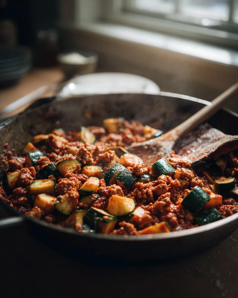 Chicken and Zucchini Skillet - detail 1