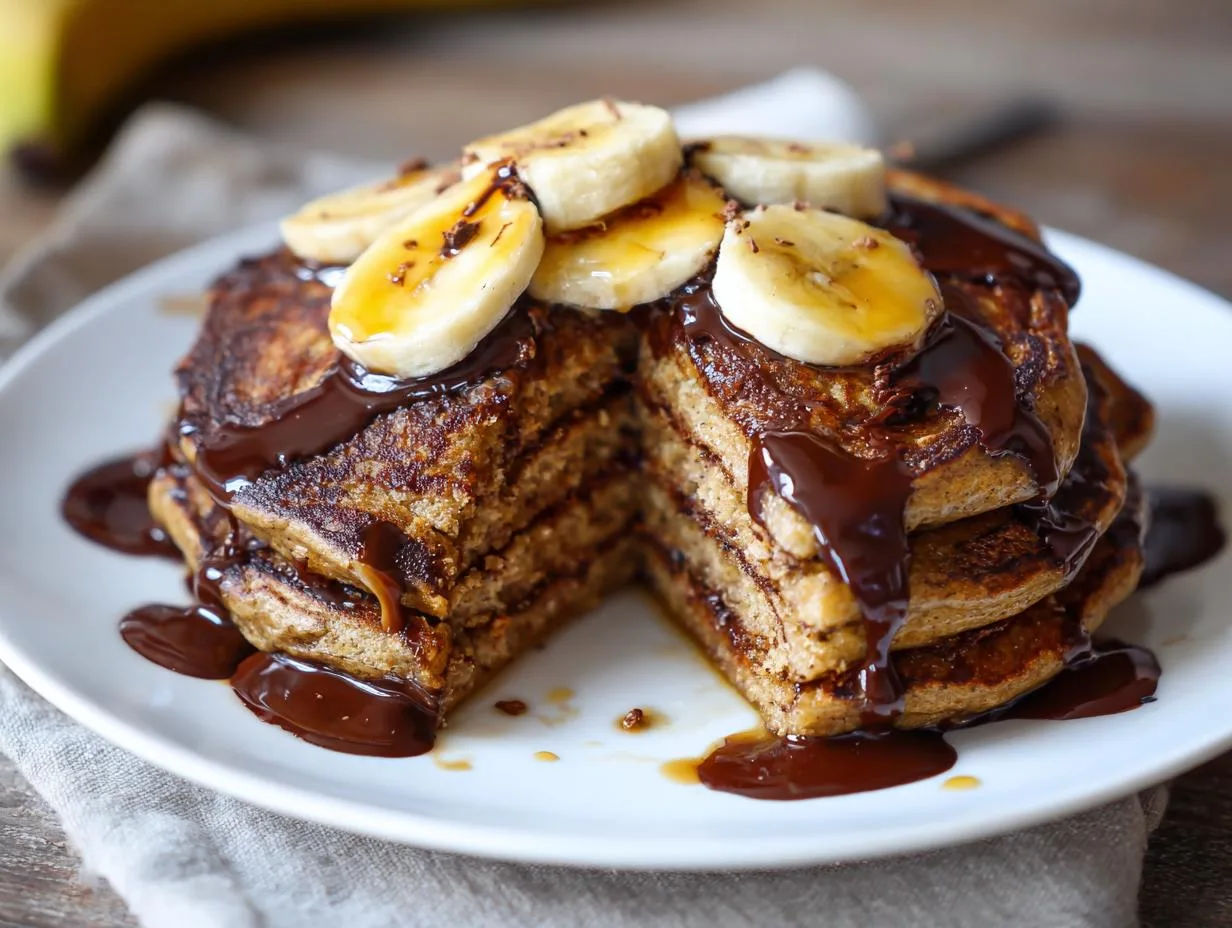 15-Minute Chocolate Banana Protein Pancakes You’ll Crave