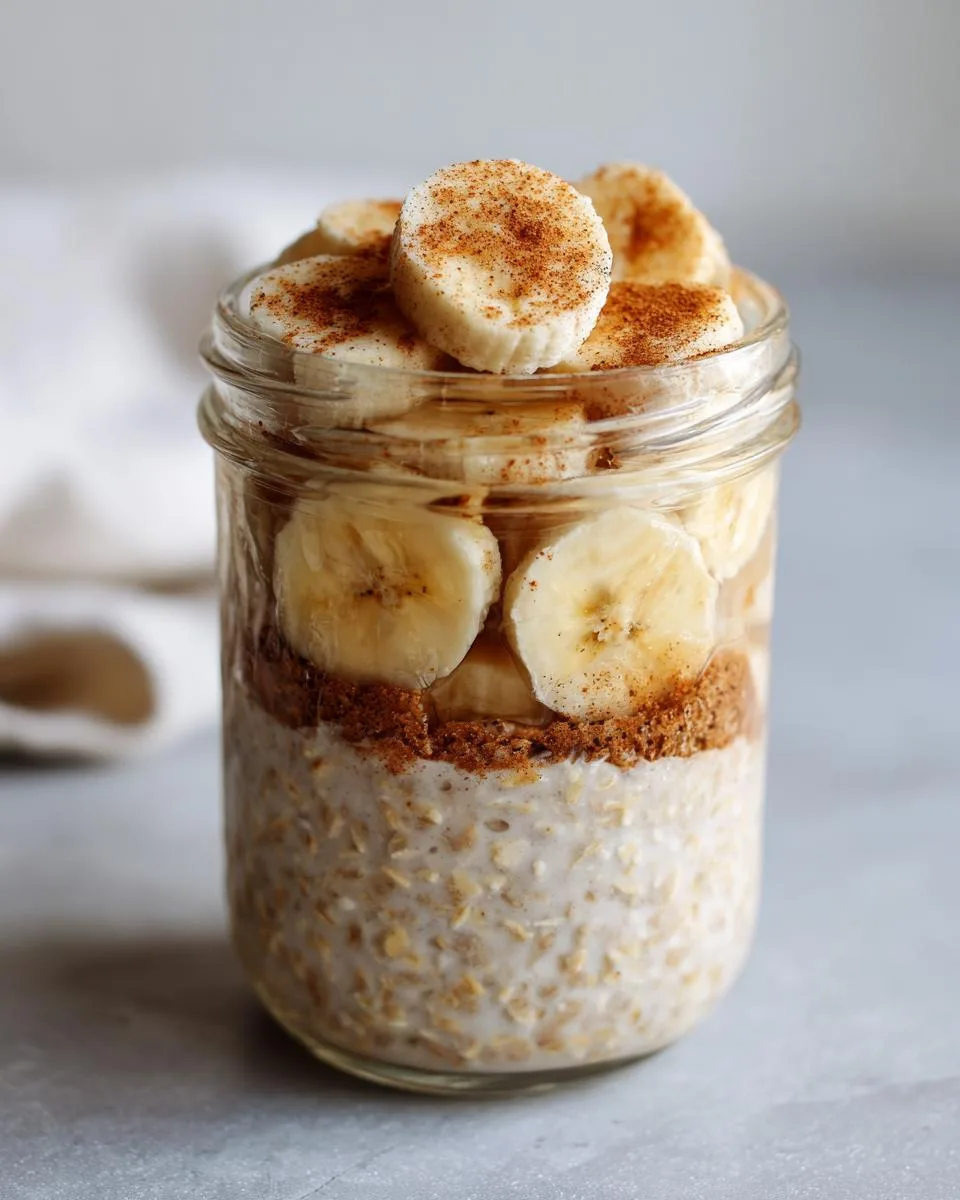 Cinnamon Banana Overnight Oats - detail 2