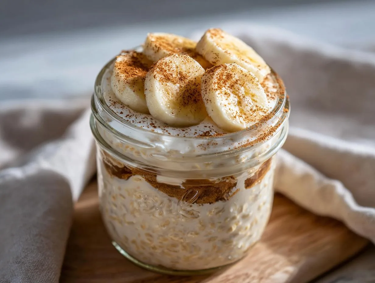Cinnamon Banana Overnight Oats: Effortless Breakfast Bliss