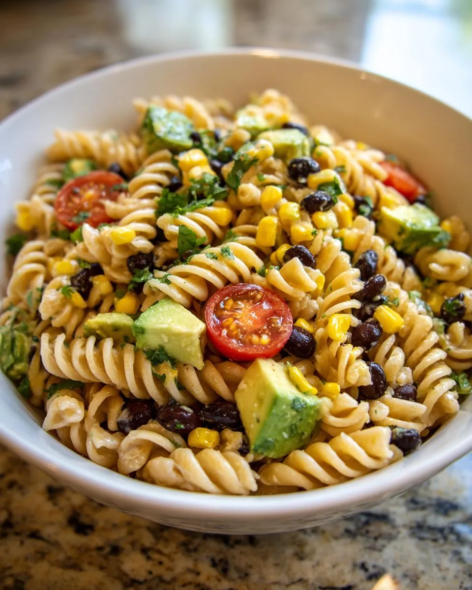 Corn Black Bean Pasta Salad - detail 1