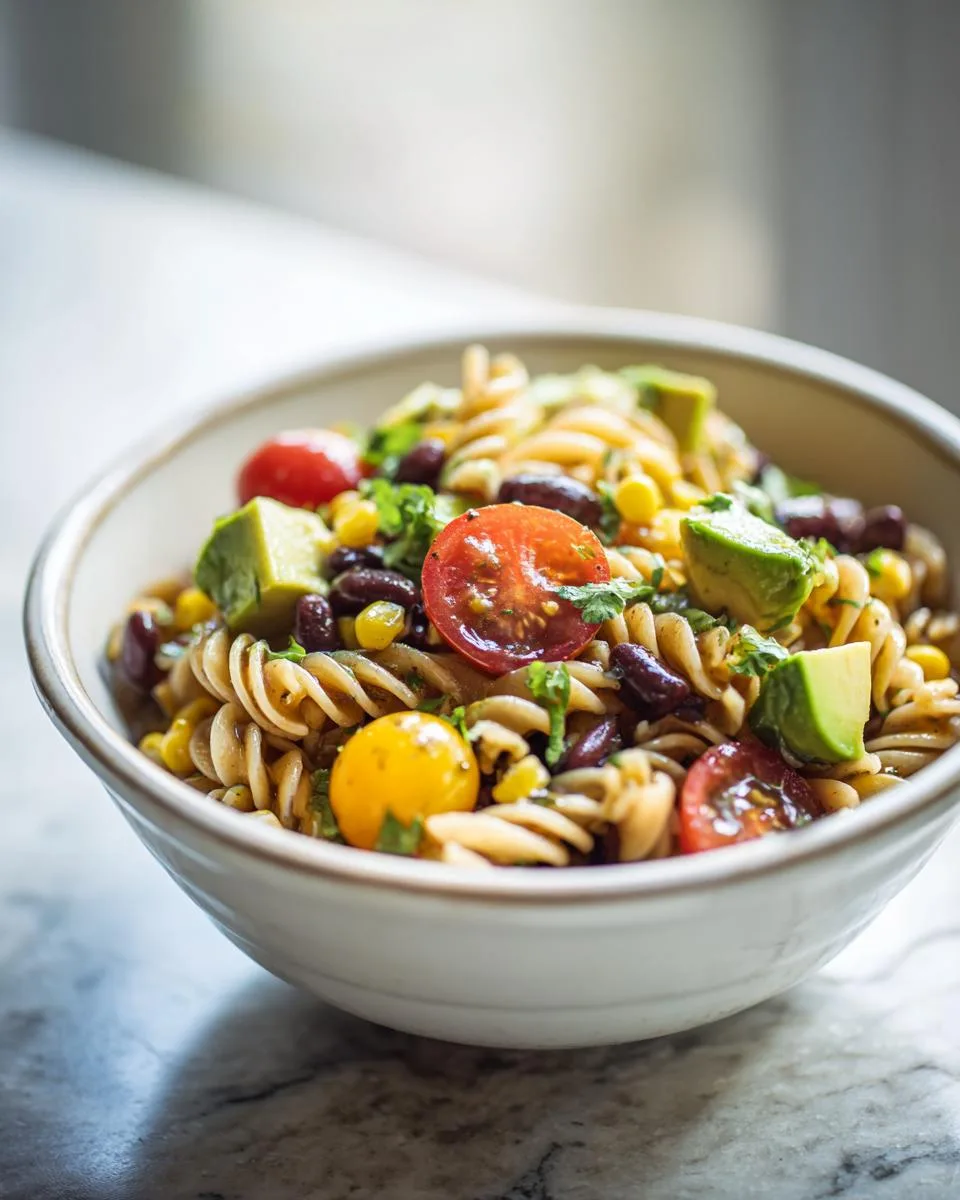Corn Black Bean Pasta Salad - detail 3