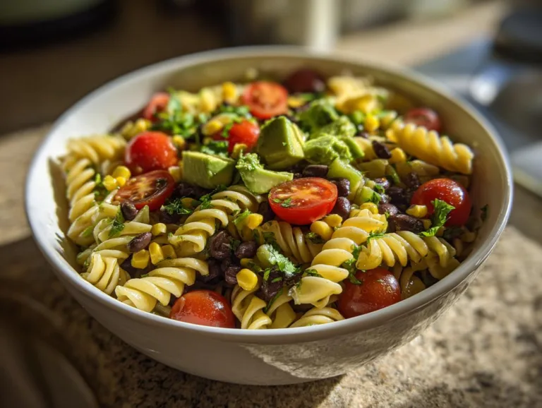 Corn Black Bean Pasta Salad