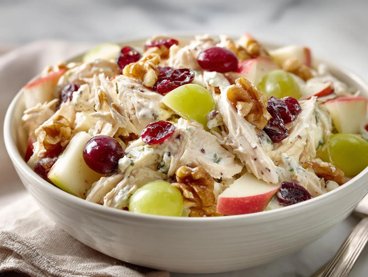 Magical Cottage Cheese Apple Chicken Salad in 15 Minutes