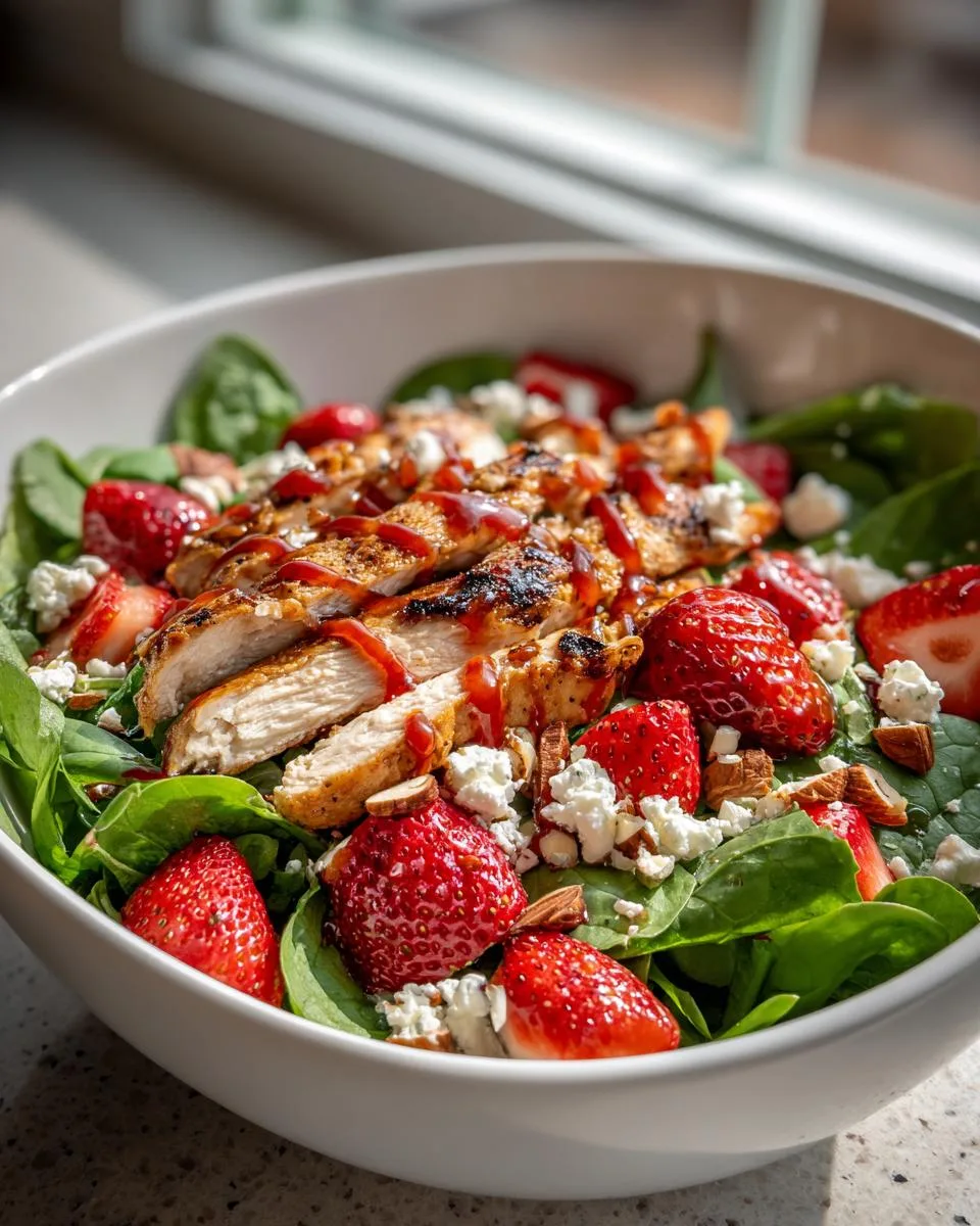 Cottage Cheese Strawberry Chicken Salad - detail 2