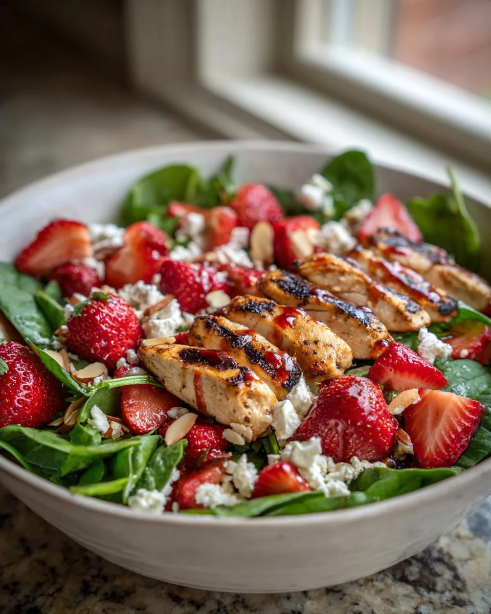 Cottage Cheese Strawberry Chicken Salad - detail 3