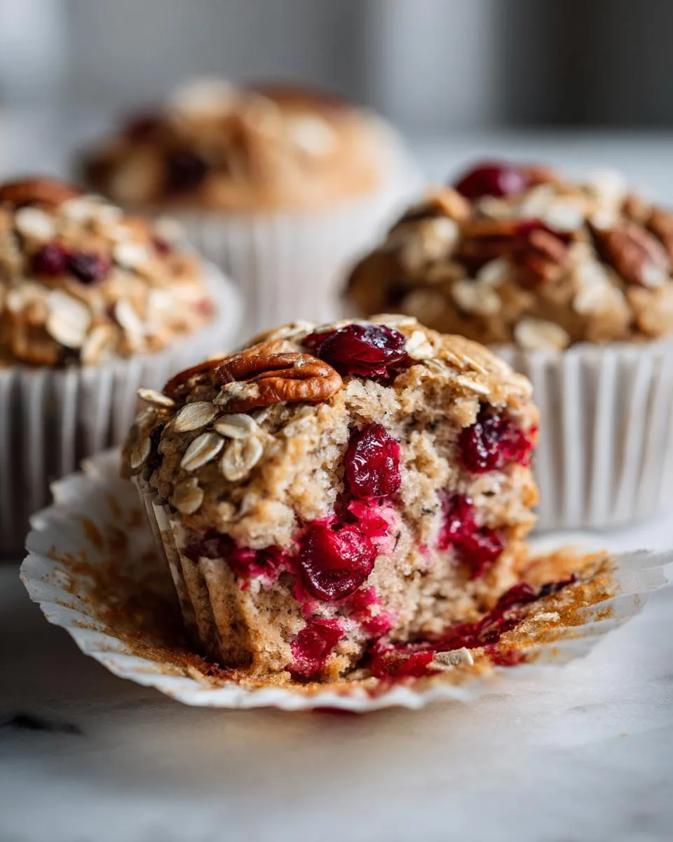 Cranberry Orange Oat Muffins - detail 2