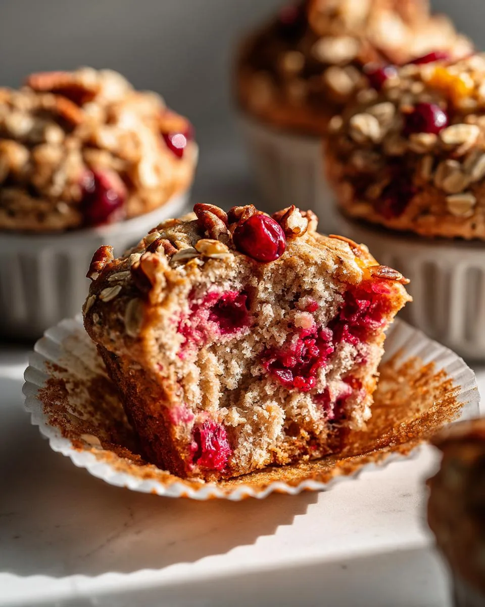Cranberry Orange Oat Muffins - detail 3