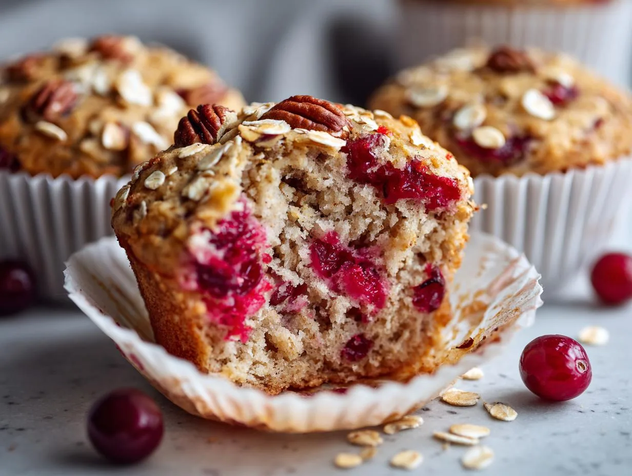 Cranberry Orange Oat Muffins: A 20-Minute Morning Delight