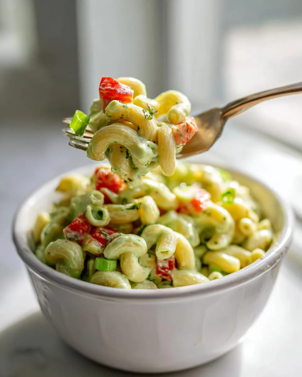 Creamy Avocado Macaroni Salad Recipe - detail 1