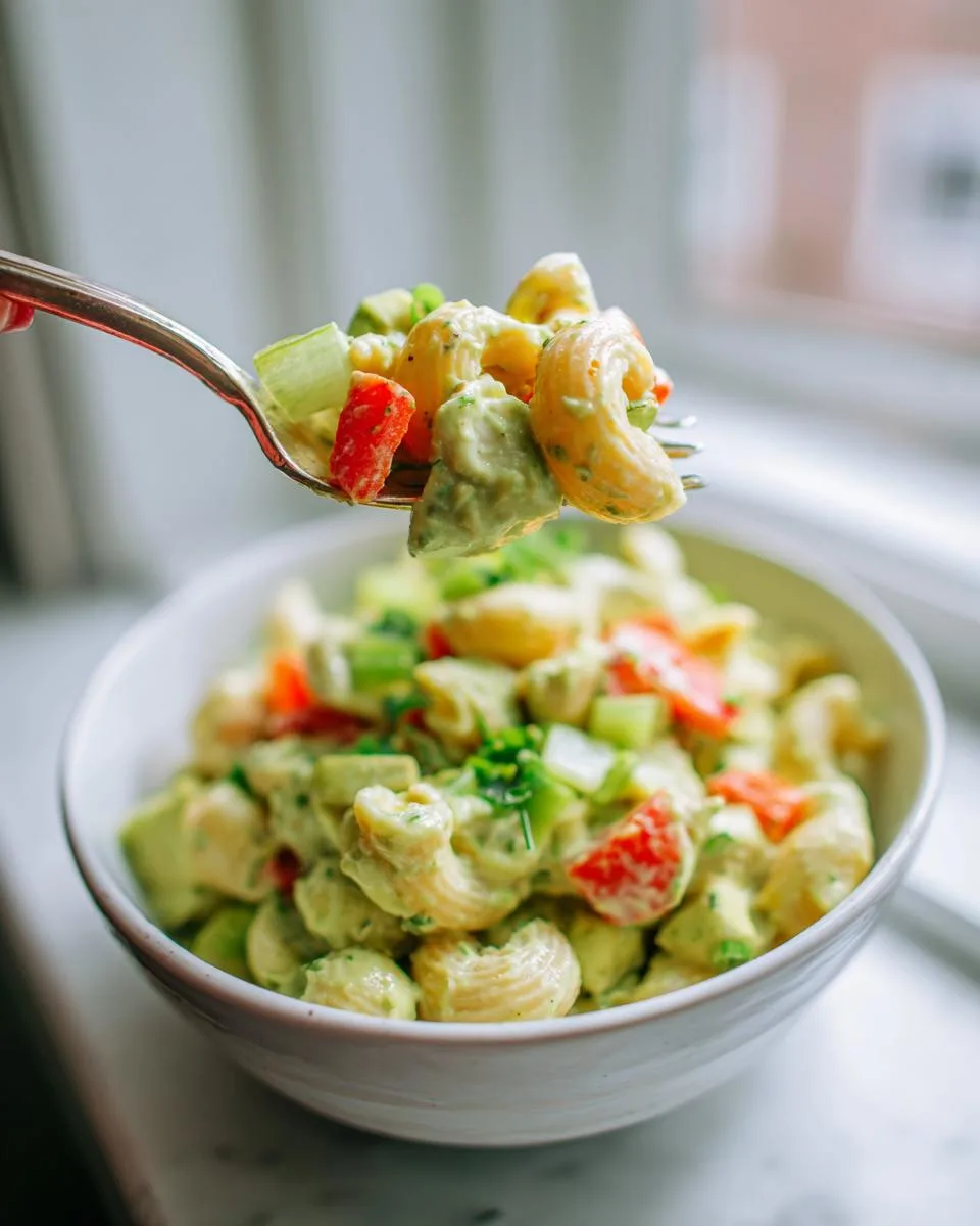 Creamy Avocado Macaroni Salad Recipe - detail 2