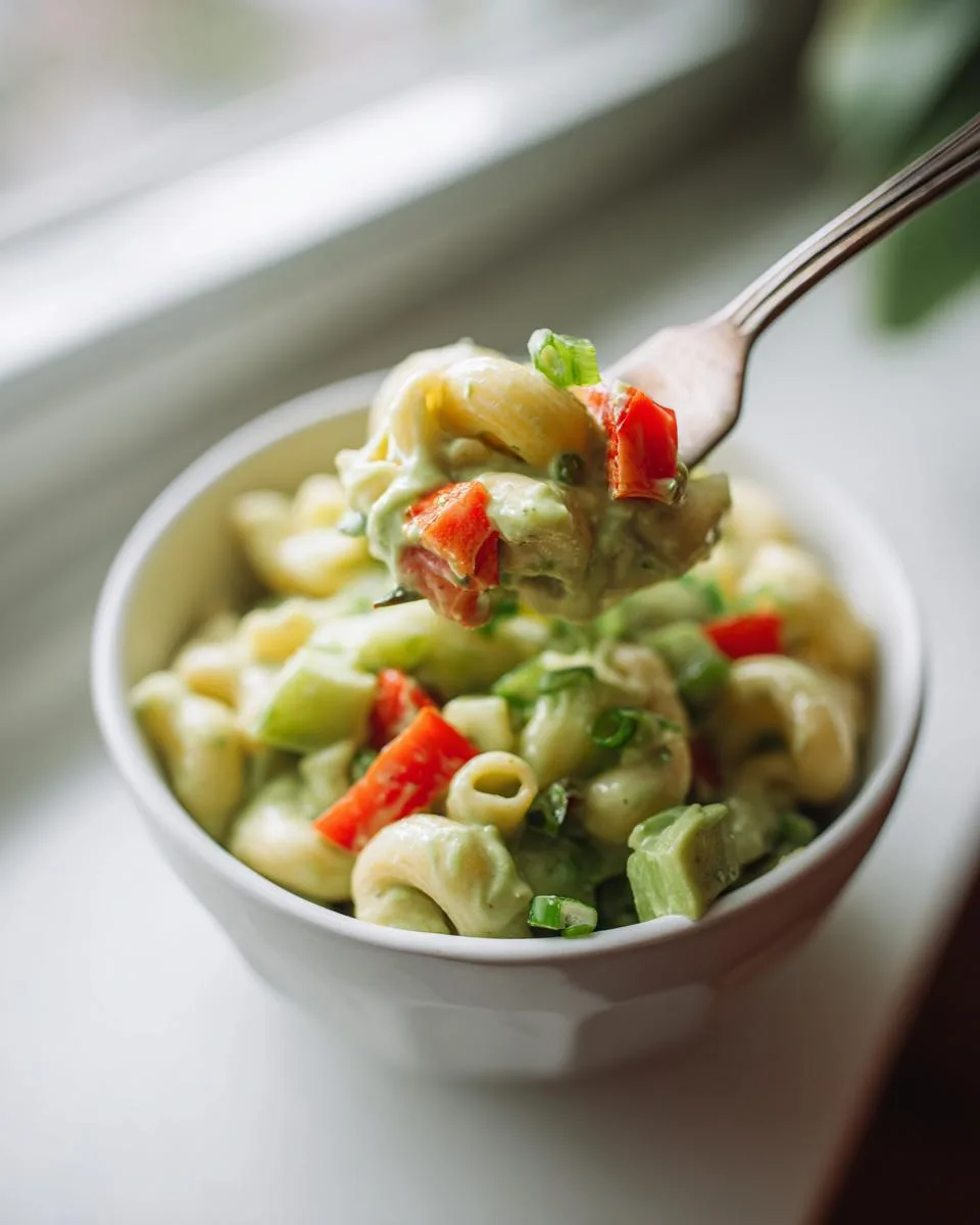 Creamy Avocado Macaroni Salad Recipe - detail 3