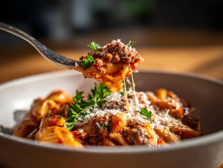 Creamy Beef and Shells