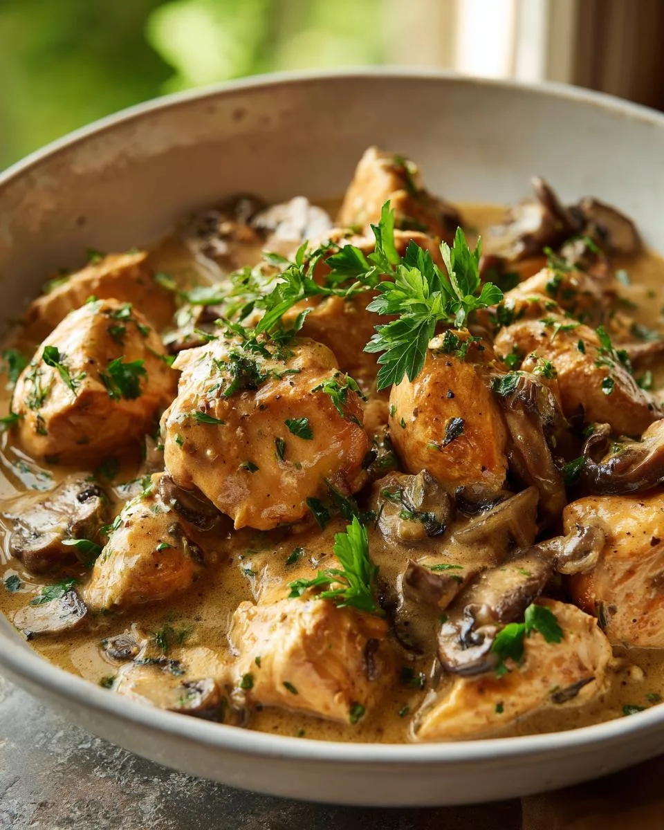 Creamy Chicken Stroganoff - detail 1