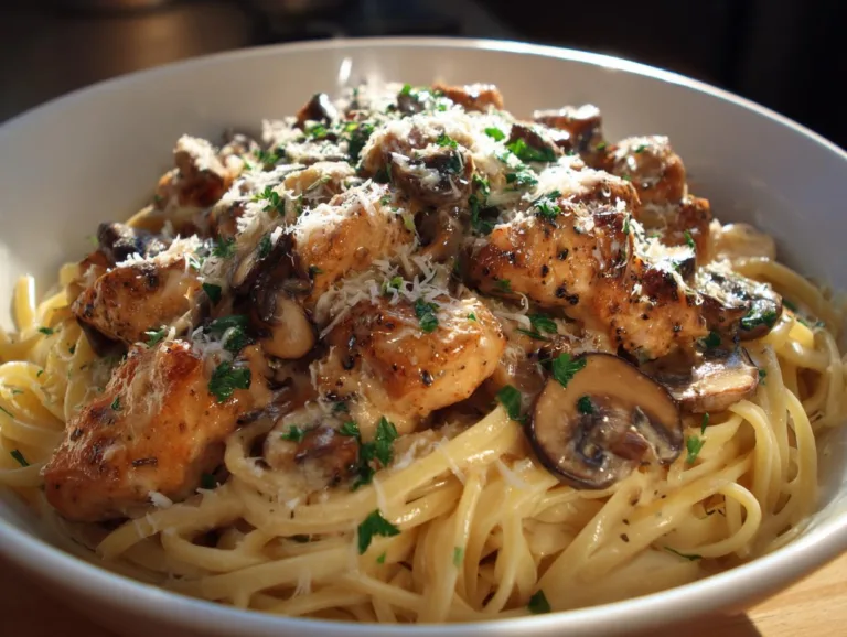 Creamy Chicken and Mushroom Pasta
