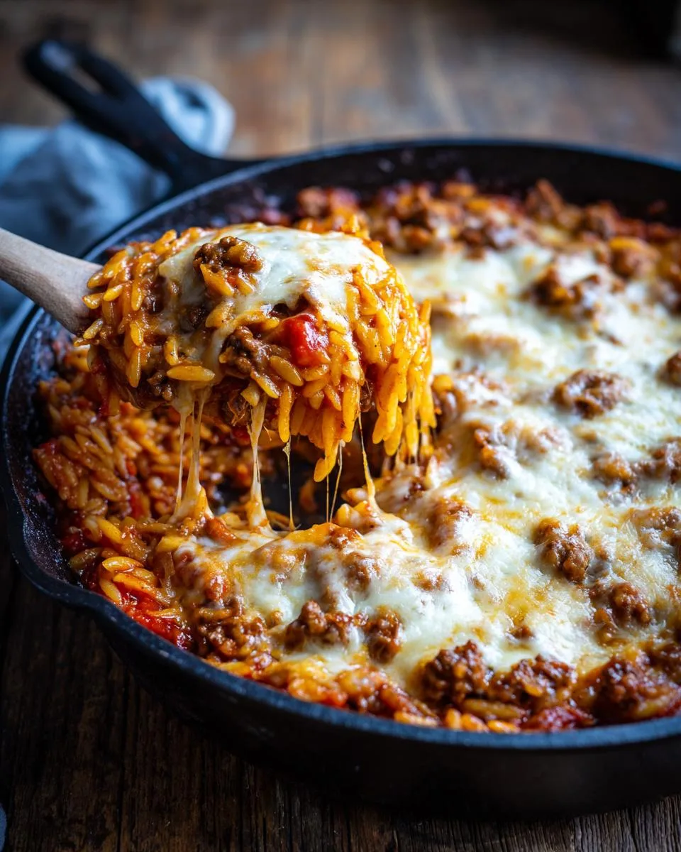 Creamy Ground Beef Orzo - detail 1