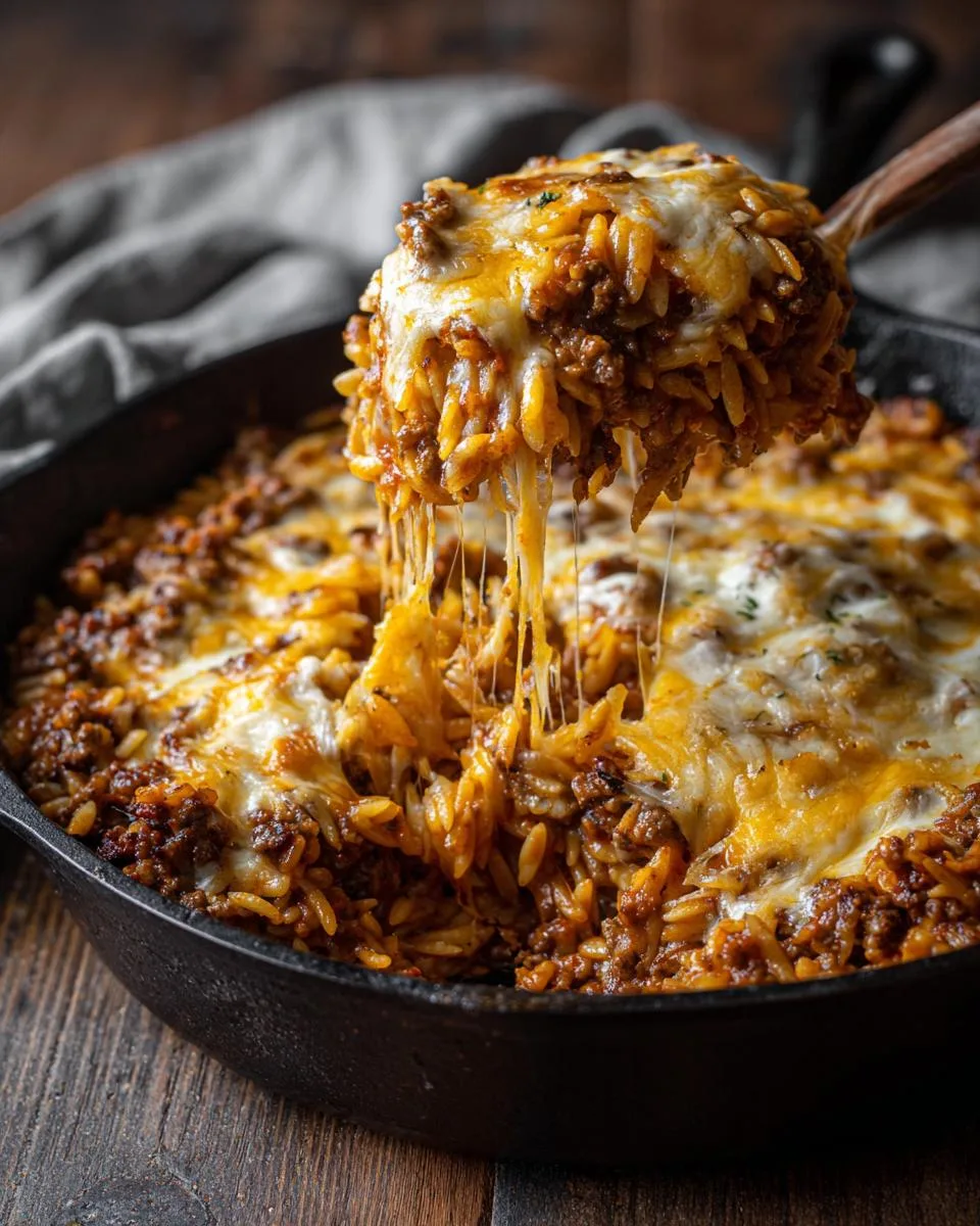 Creamy Ground Beef Orzo - detail 2