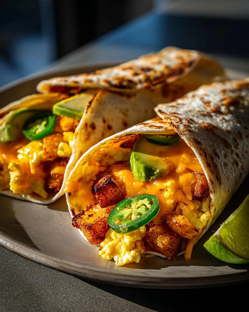 Crispy Potato Egg Breakfast Tacos - detail 1