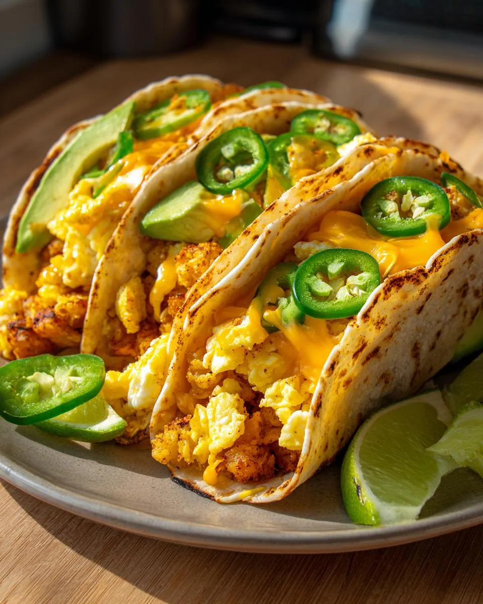 Crispy Potato Egg Breakfast Tacos - detail 3