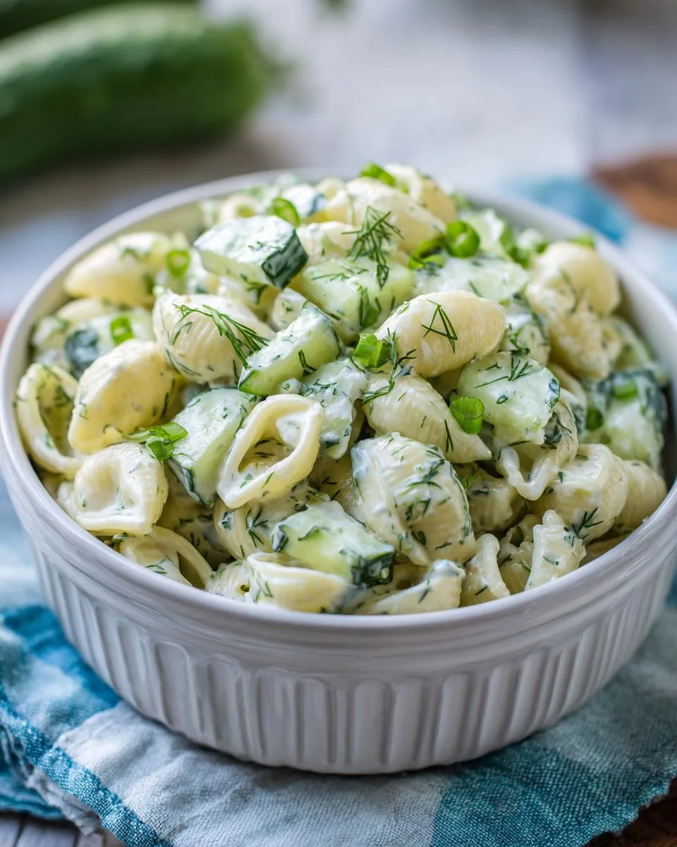 Cucumber Dill Pasta Salad Recipe - detail 3