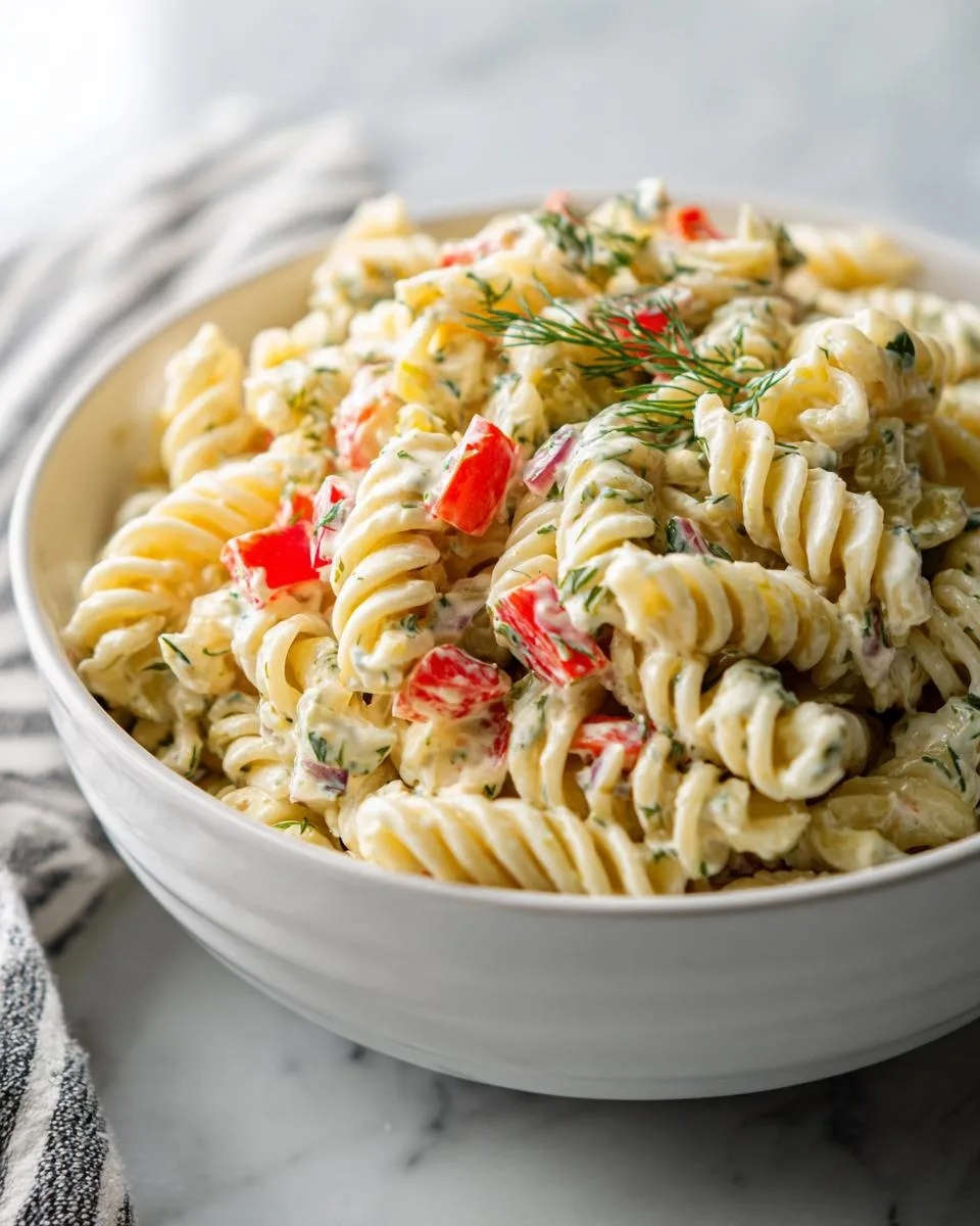 Dill Pickle Pasta Salad Recipe - detail 1