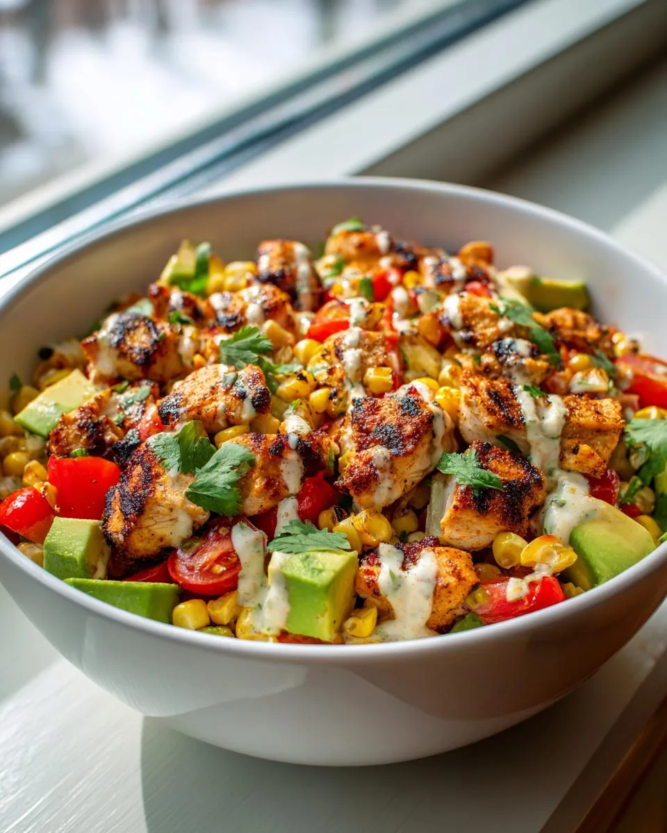 Grilled Chicken Corn Salad - detail 3
