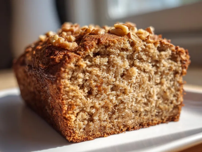 Healthy Banana Oat Bread