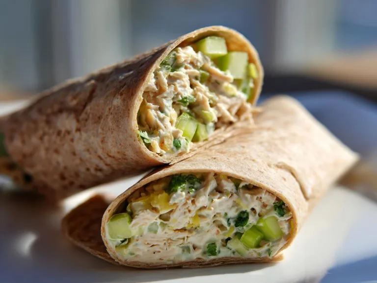 High Protein Chicken Salad Wraps