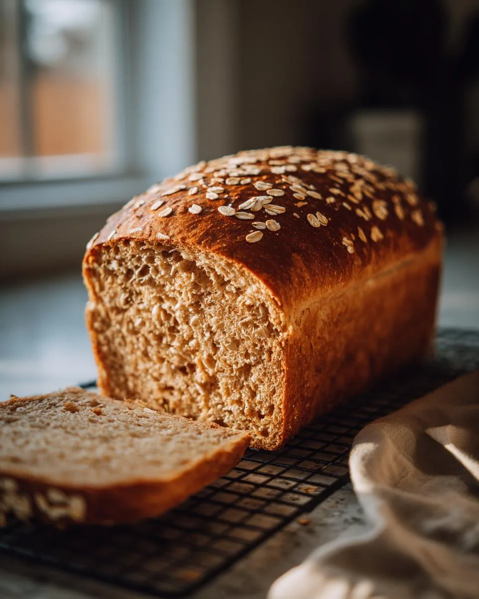 Homemade Honey Wheat Bread - detail 1