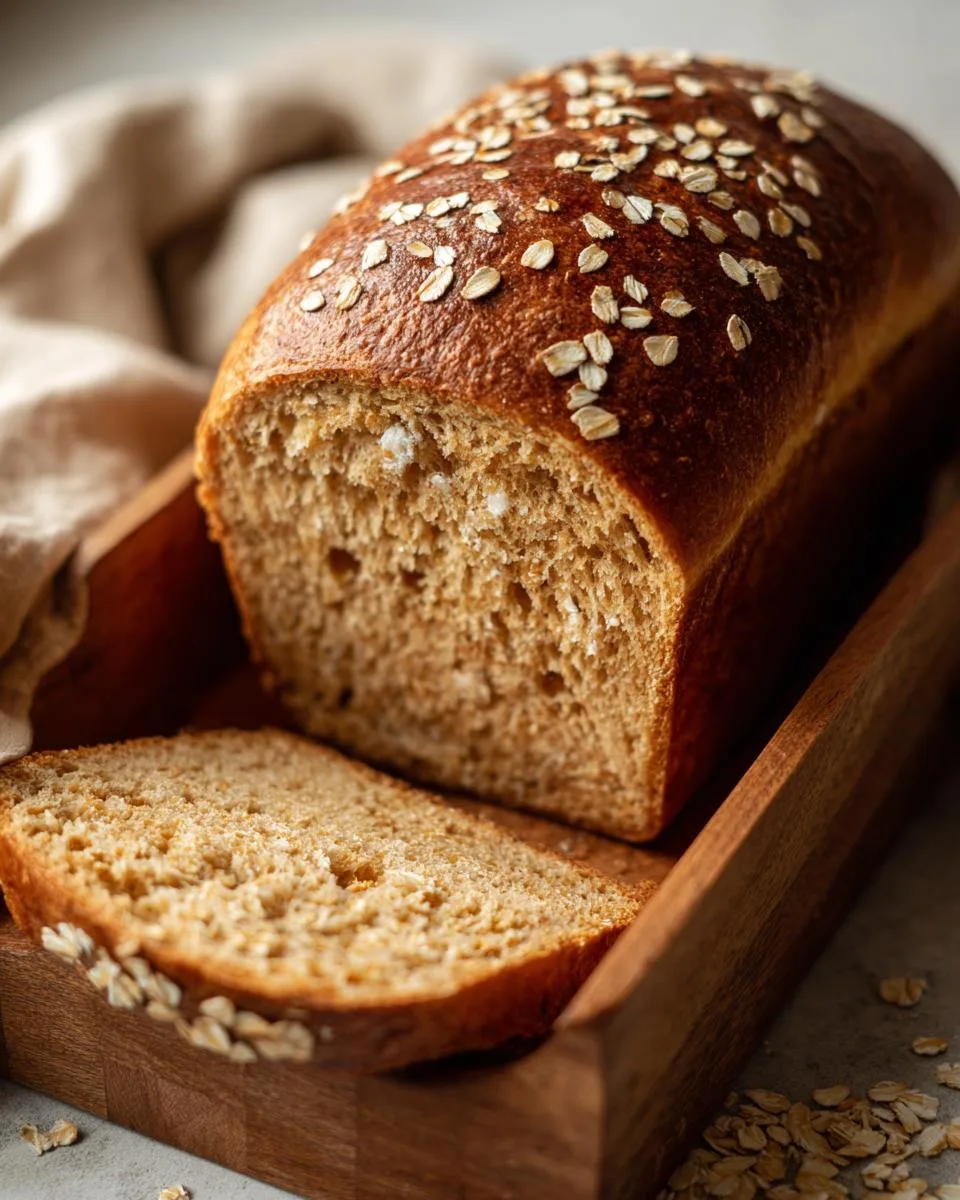 Homemade Honey Wheat Bread - detail 2