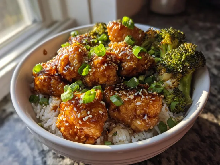 Honey Garlic Chicken Rice Bowls