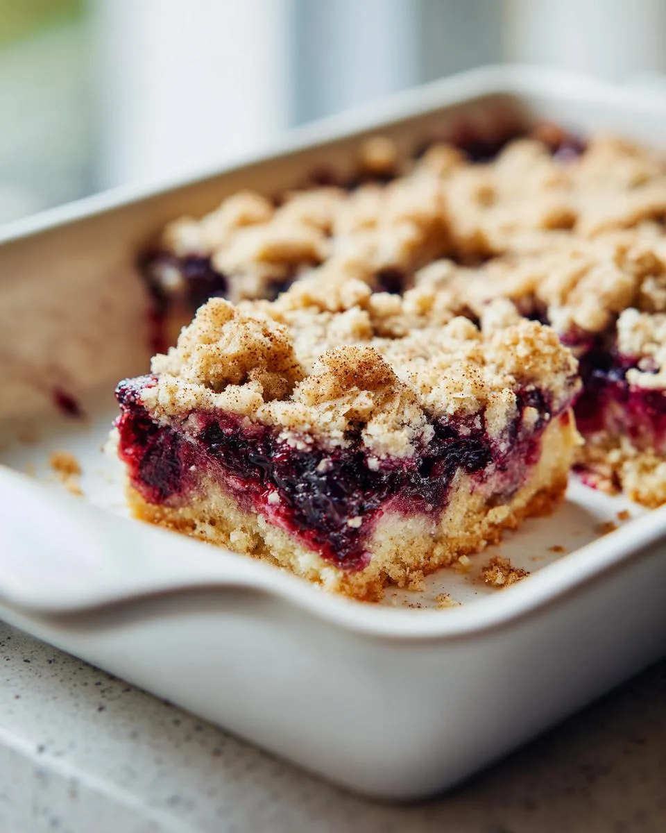 Huckleberry Crumble Bars - detail 1
